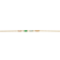 Scrouples Rainbow Baguette Anklet - Gold/Multicolour