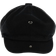 Epoch Hats Melton Quarter Newsboy Cap - Black