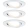 Paulmann Recessed Matt White Ceiling Flush Light 8.4cm 3pcs