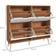 Homcom Flip Natural/White Shoe Rack 95x95cm