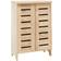 House and Homestyle Slatted Light Oak Shoe Rack 60x89.5cm