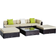 OutSunny 860-040 Outdoor Lounge Set, 1 Table incl. 3 Sofas