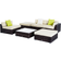 OutSunny 860-040 Outdoor Lounge Set, 1 Table incl. 3 Sofas