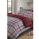 Dreamscene Boston Duvet Cover Red, Grey, Silver (200x200cm)