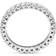 W Hamond Full Eternity Ring - White Gold/Diamonds