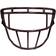 Schutt F7 EGOP-II-NB Carbon Steel Football Facemask Maroon