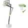 EXIT Galaxy Floor-Mounted Basketball Hoop with Dunk Ring - Green/Black