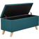 GFW Secreto Fabric Ottoman Lift UP Teal Storage Bench 98x43cm