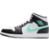 Nike Air Jordan 1 Mid M - White/Black/Green Glow