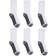 Hanes Mens Max Cushion Crew Socks 6-pack - White/Grey