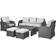 OutSunny 860-105V70 Outdoor Lounge Set, 1 Table incl. 2 Chairs & 1 Sofas