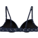 Sanetta Soft Cup Shaped Bra Dark Blue/White