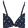 Sanetta Soft Cup Shaped Bra Dark Blue/White