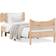 vidaXL Solid Pine Sengeramme 80.5x195.5cm