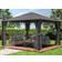 Toolport 4x4m, hardtop havepavillon, 4