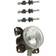 Hella High Beam 1K0008191-001 90mm headlight Left/Right