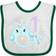 Inktastic Happy 1st Birthday with Cute Narwhal Stars & Bubbles Gift Baby Bib