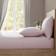 Lazy Linen Pure Washed Linen Bed Sheet Pink (200x180cm)