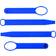 Xberstar Silicone VR Touch Controller Strap for Oculus Quest Rift S VR Controller Handle Grip Adjustable Handle Fixing Belt Accessories blue