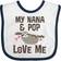 Inktastic Nana & Pop Love Me Sloth Baby Bib