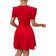 Shein Privé Women's Romantic Valentine's Day Summer New Arrival Red Short Sleeve Dress for Dating, Vacation & Commute