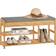 SoBuy Modern Hallway Bamboo Grey/Natural Skostativ 86x45cm