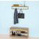 SoBuy Modern Hallway Bamboo Grey/Natural Skostativ 86x45cm