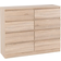 SECONIQUE Malvern Oak Chest of Drawer 122x100cm