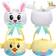 Joyin 3D Bunny & Chicken Multicolour Decoración de Pascua 40.9cm 2pcs