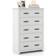 Costway Tall Dresser White Chest of Drawer 78.7x119.4cm