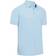 Callaway Heathered Jacquard Half Sleeve Polo Shirt - Light Blue