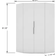 Manhattan Comfort Mulberry 2.0 White Wardrobe 65.9x81.3"