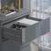 Fwstyle Large Matt Grey Chest of Drawer 60x77cm