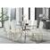 Furniturebox Enna White Dining Set 70x170cm 7pcs