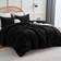 CozyLux Pieces Luxury Fluffy Bedspread Black (259.1x228.6cm)