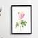 East Urban Home Agatha Roses In PInk Black Framed Art 45x63cm