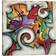Metro Lane Swirl Multicolor Wall Decor 45.7x45.7cm
