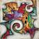 Metro Lane Swirl Multicolor Wall Decor 45.7x45.7cm