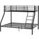 SECONIQUE Triple Sleeper Black Bunk Bed 147x200cmcm