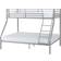 SECONIQUE Triple Sleeper Silver Bunk Bed 147x200cmcm