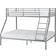 SECONIQUE Triple Sleeper Silver Bunk Bed 147x200cmcm