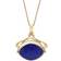 C. W. Sellors Marquise Swivel Fob Necklace - Gold/Blue/Black