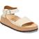 Birkenstock Glenda French Piping Natural Leather/Synthetics - Natural/White