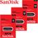 SanDisk Ceuzer Glide CZ600 USB-minne, 128GB, USB 3.0