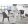 Mäusbacher Monzi Extendable White Dining Table 80x80cm