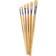 Major Brushes Hog Bristle Long Flat Brushes 6-pack