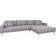 House Nordic Large Chaise Longue Light Gray Sofa 290cm