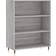 vidaXL Engineered Wood Gray Sonoma Oak Scaffale per libri 90cm