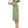On 34th Women's Crewneck Wrap Tie Dress - Olivine