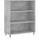 vidaXL Engineered Wood Concrete Grey Bogreol 90cm